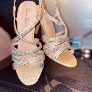 LAUREN Lorraine Sandas gold glitter - New Prom H